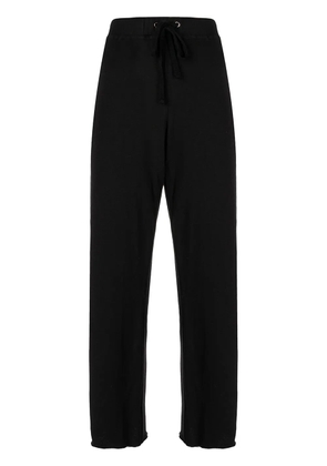 James Perse french-terry cropped track pants - Black