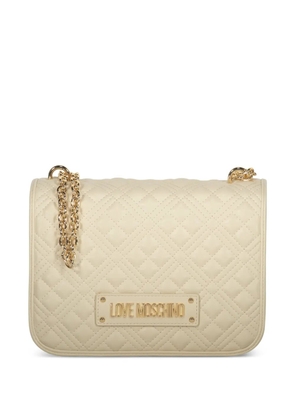 Love Moschino quilted chain shoulder bag - Neutrals