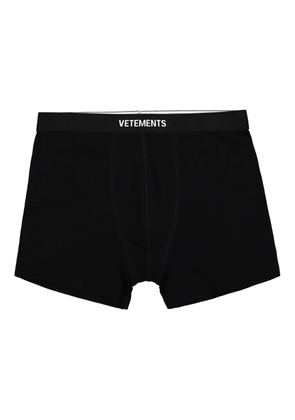 VETEMENTS logo-waistband boxers - Black