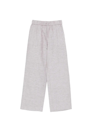 Max Mara drawstring striped palazzo pants - Neutrals