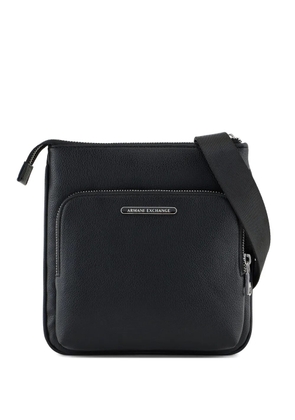 Armani Exchange logo-plaque messenger bag - Black