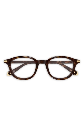 Cartier Eyewear round-frame glasses - Brown