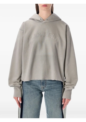 Maison Margiela frayed cotton sweatshirt - Grey
