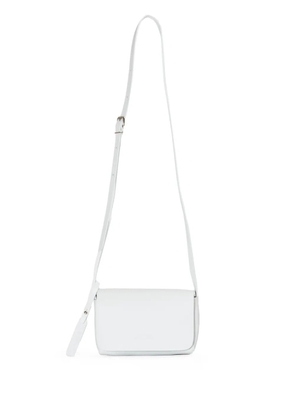 Osklen mini leather messenger bag - White