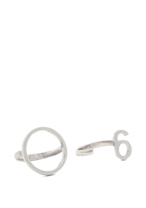 Maison Margiela silver-tone rings (set of two)