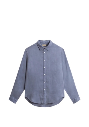 Woolrich button long-sleeved shirt - Blue