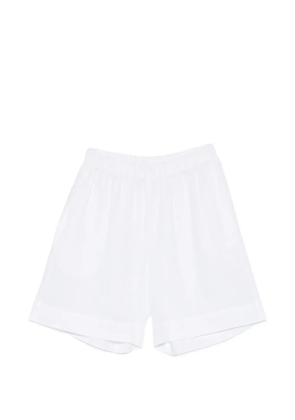 Xacus Carlotta elasticated-waist shorts - White