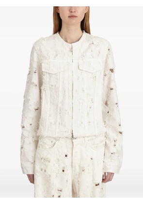Haikure Jena Bull Destroy chest-pocket jacket - Neutrals