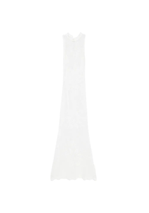 TWINSET floral sleeveless maxi dress - White