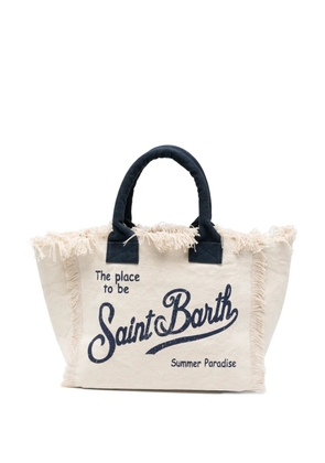 MC2 Saint Barth Vanity fringed-trim tote bag - Neutrals