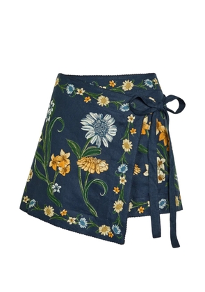 Agua By Agua Bendita Luna Laguna wrap pareo - Blue