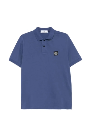 Stone Island compass badge polo shirt - Blue