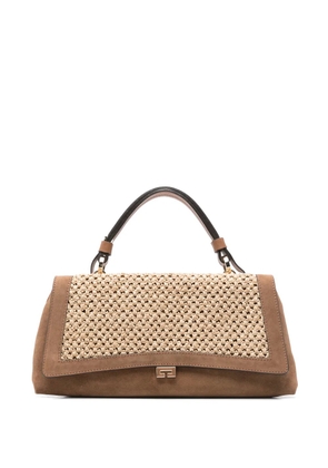 LORISTELLA Kendall woven tote bag - Brown