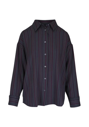 The Elder Statesman striped button-up shirt - Grey