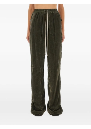 Rick Owens velvet-texture trousers - Green