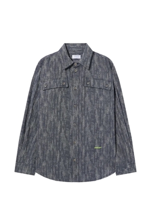 Off-White Ss_Switch Off button-up shirt - Blue