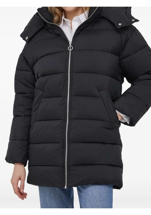 Benetton hooded zip coat - Black