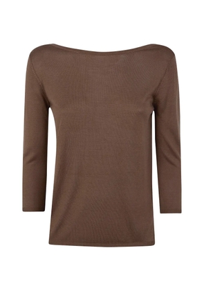 Rossopuro round-neck knitwear - Brown