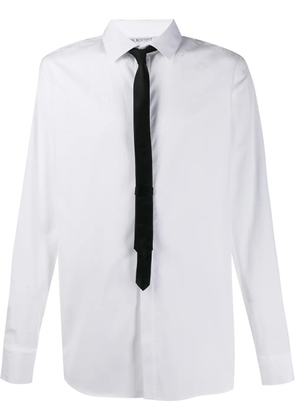 Neil Barrett contrasting tie shirt - White