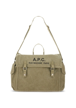 A.P.C. buckle messenger bag - Green