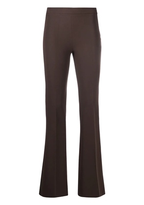 Blanca Vita fitted flare trousers - Brown