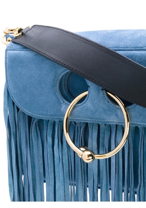 JW Anderson Pierce fringed shoulder bag - Blue