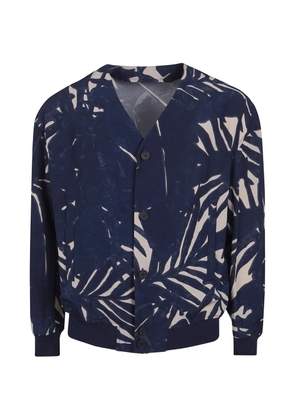 Emporio Armani printed shirt jacket - Blue