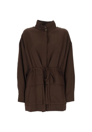 Eleh drawstring jacket - Brown