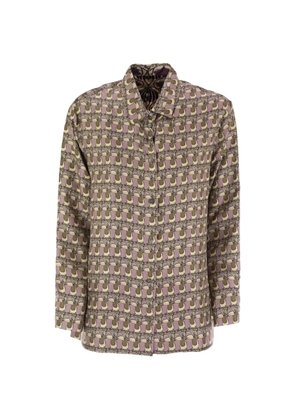 'S Max Mara Times printed reversible shirt - Purple