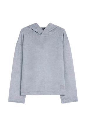 Weekend Max Mara Oscuri hooded long-sleeve hoodie - Grey