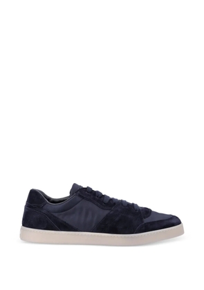 Prada lace-up panelled sneakers - Blue