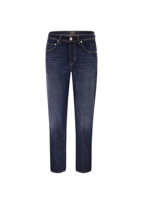 Peserico logo-patch jeans - Blue