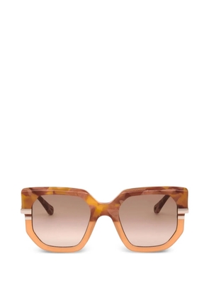 Chloé oversized-frame sunglasses - Brown