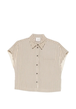Alysi striped buttoned shirt - Neutrals