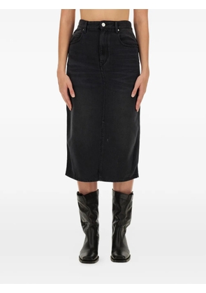 ISABEL MARANT front slit skirt - Black