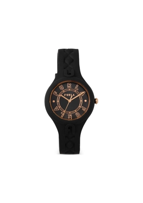 Furla Black Patterned 34mm watch