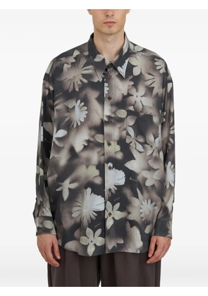 Magliano floral pocket shirt - Grey