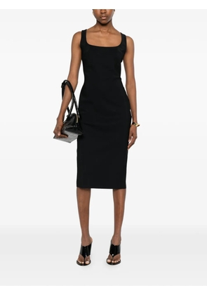 CHIARA BONI La Petite Robe square-neck midi dress - Black