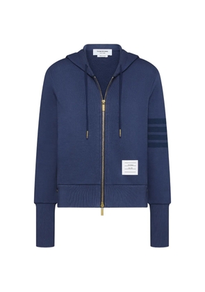 Thom Browne 4-bar loopback hoodie - Blue