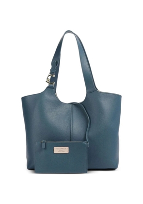 Coccinelle C-Easy grained-leather tote bag - Blue