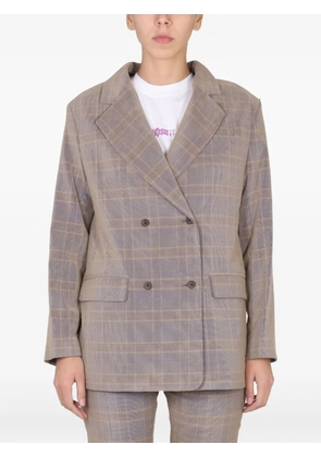 MCQ oversized checked blazer - Grey