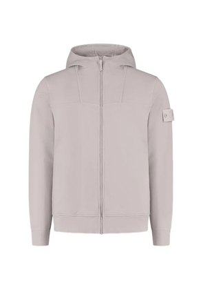 Stone Island zip patch hoodie - Grey