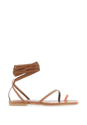 STAUD gladiator toe sandals - Brown