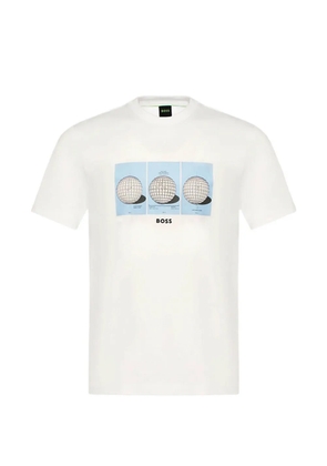 BOSS graphic-print short-sleeves T-shirt - White