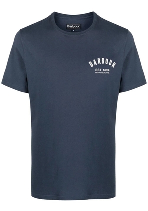 Barbour logo-print cotton T-shirt - Blue