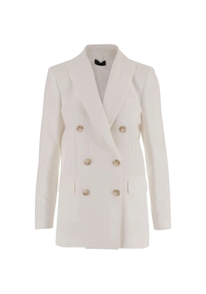 F.It double-breasted blazer - White