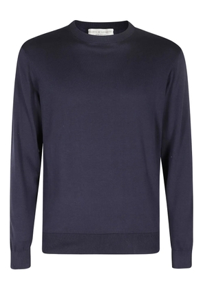 Filippo De Laurentiis crew-neck fine-knit sweater - Blue
