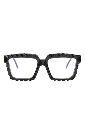 Kuboraum K26 rectangle-frame glasses - Black