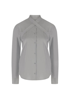Off-White crossover strap shirt - Grey