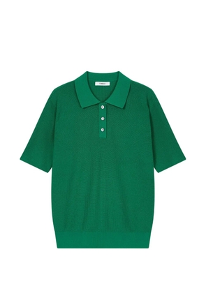 TOMBOY button polo knit - Green